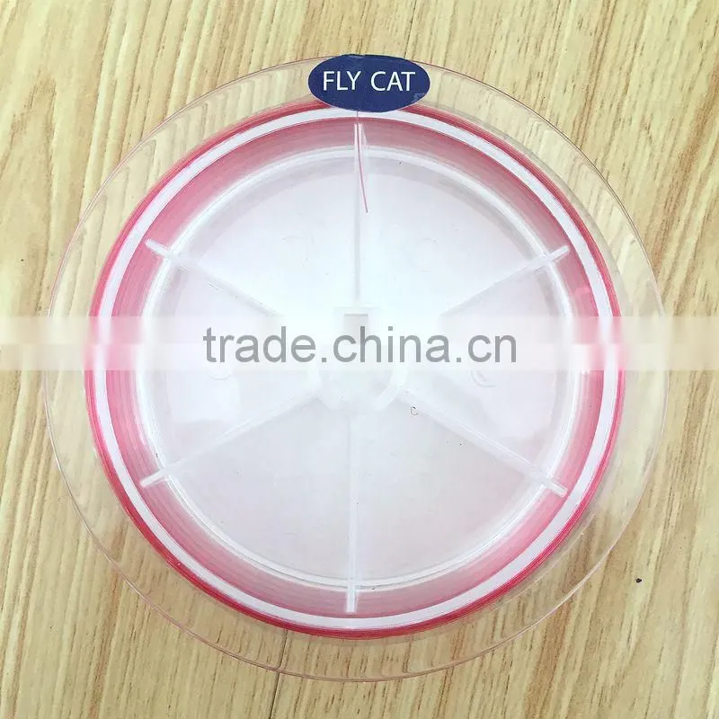 3.0# 0.28mm red color 50m spool nylon monofilament fishing line