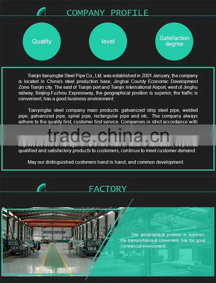 Material Building Steel Trading Company Pre Gi Surface Treatment Rectangular Pipe