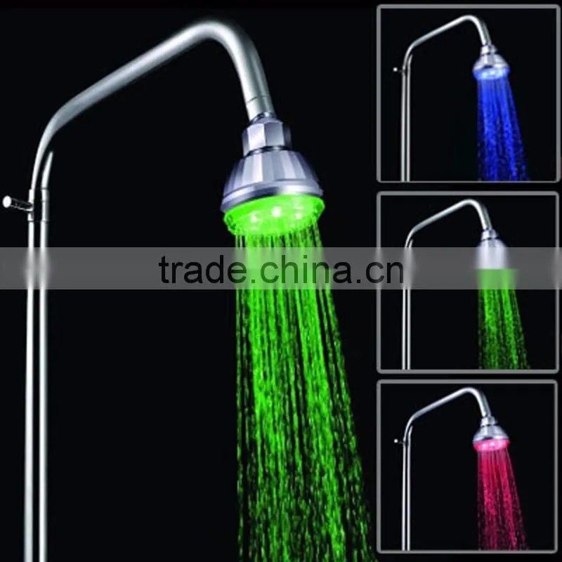 LED Glowing Electric Shower Head, Automatic LED Color Changing Temperature Sense LED Shower Head For Wholesale