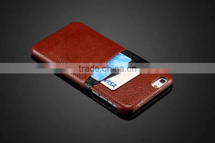 Genuine leather back cover, multi color leather case for iphone 6s / plus