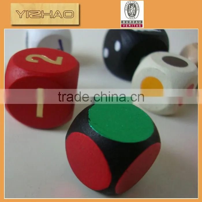 Wholesale Colorful Wooden Custom Dice,bubble toy