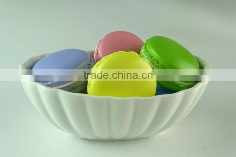 Stocked white ceramic dessert serving bowl