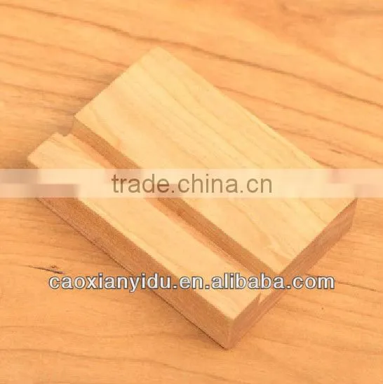 Wooden Block with Slot Stand Holder for Bussiness Card ,Wedding Present Names Home Decor Exhibition Display Board