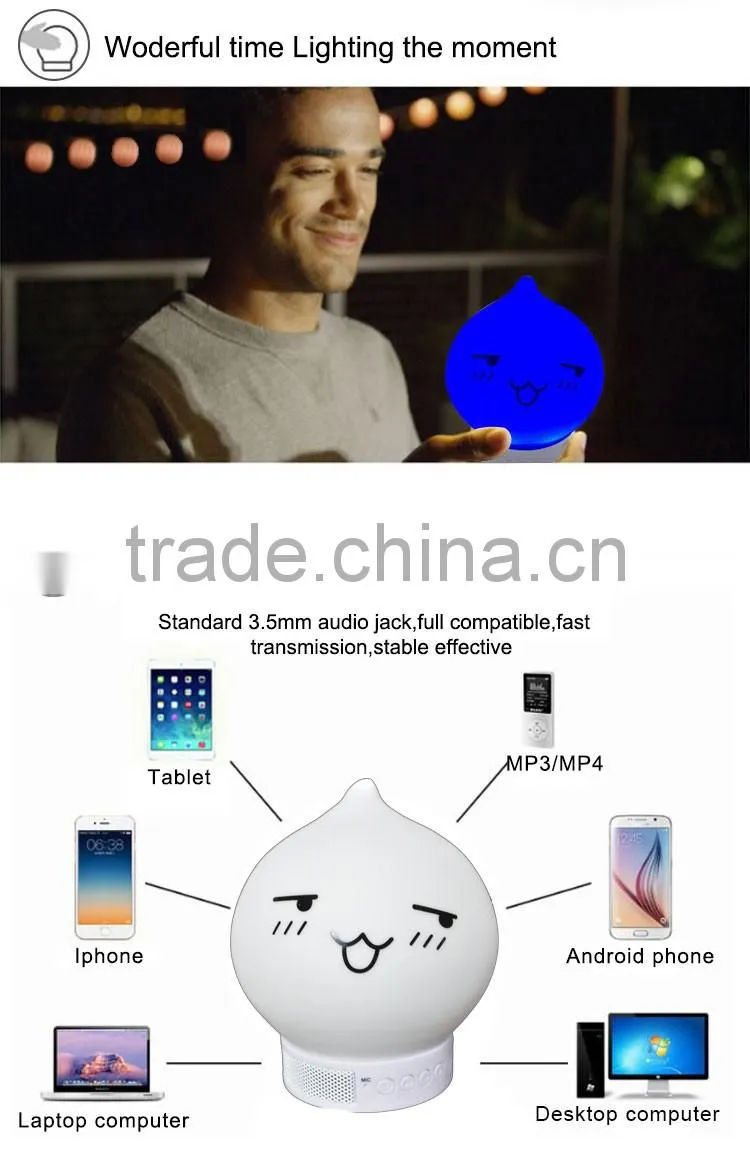 Low price LED light smart touch lamp with bluetooth speaker smart touch lamp