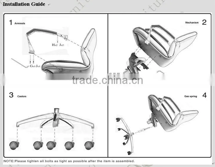 Office chair hardware parts (6004C)