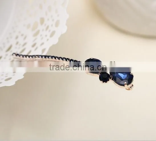 beautiful Crystal Pearl jewel Hair Clasp