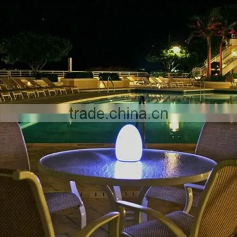 2016 hot sale led table lamp /light up egg shaped led table lamp