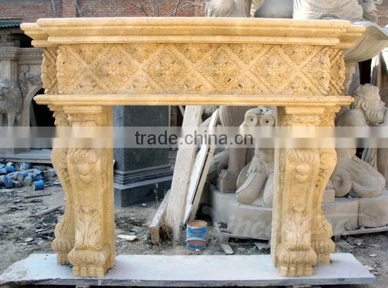 New design lion head Fireplace Mantel for wholesales