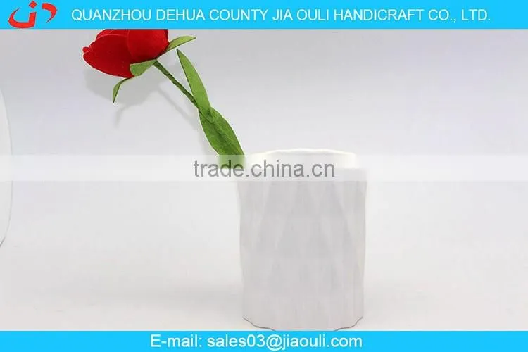 2016 hot sale grey small ceramic flower vase