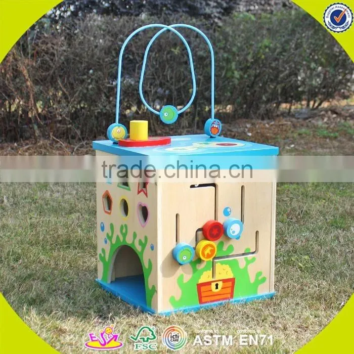 2017 wholesale educational toys wooden bead maze for toddlers W11B134