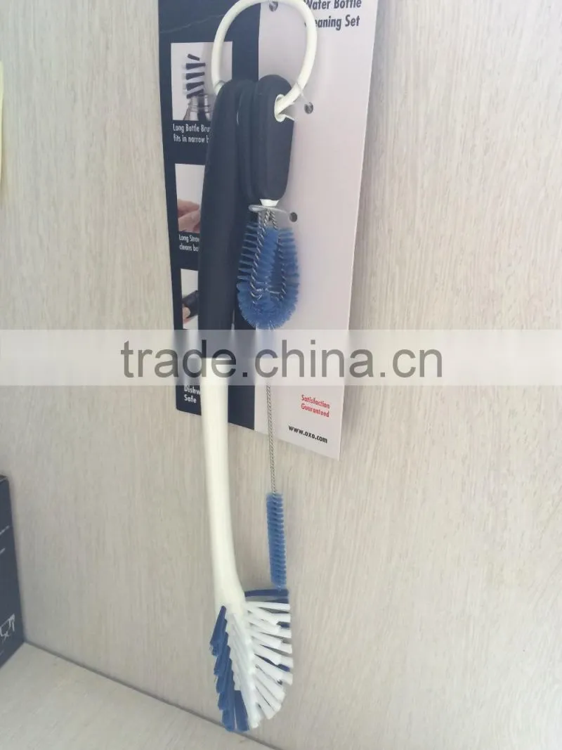 2016 wholesale Straw, Lid, and Long Brush set cleaning brush set