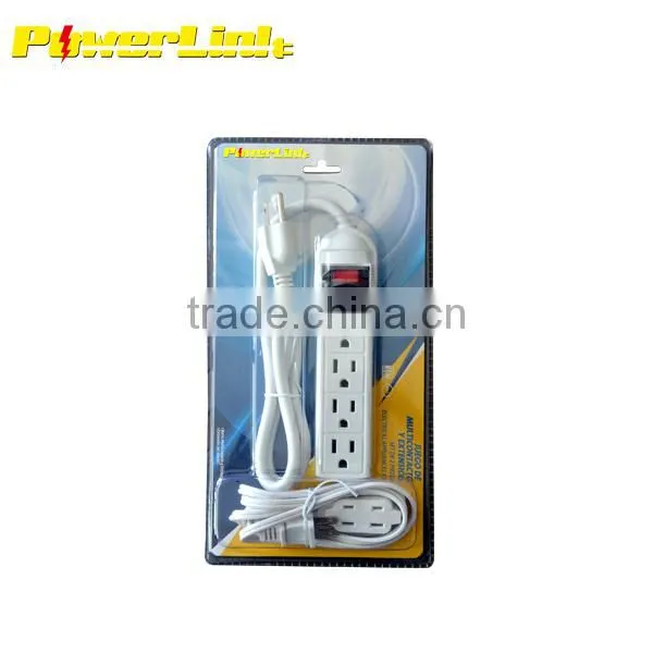 S20245 6 Outlet Tap 5-Pack Electric Combo Pack Power Strip Extension Cord Night Light