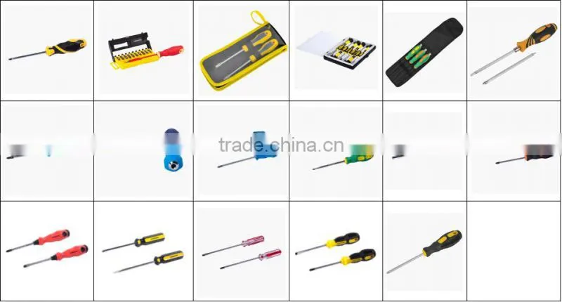 CRV Satin Screwdriver with TPR Covered Handle