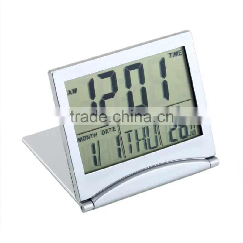 Multifunction Electronic Simple Desk Digital LCD Thermometer Calendar Alarm Clock