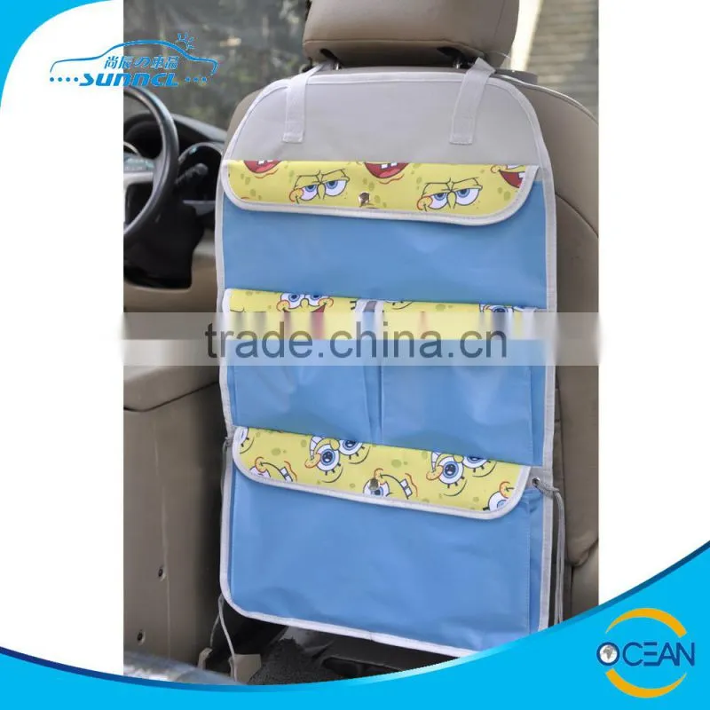 Sponge Bob Car Seat Back Organizer , Car Organizer Bag