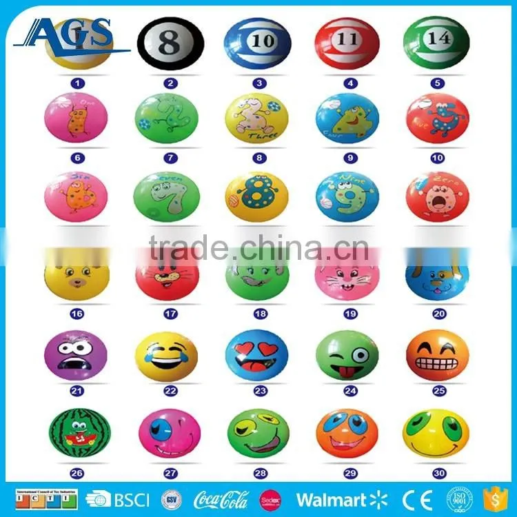 Lovely fruit vegetables style colorful massage ball kid pvc ball