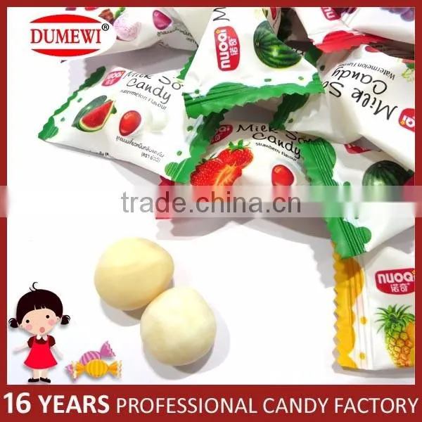 Chocolate Center Filled Soft Candy Milk Chewy Candy