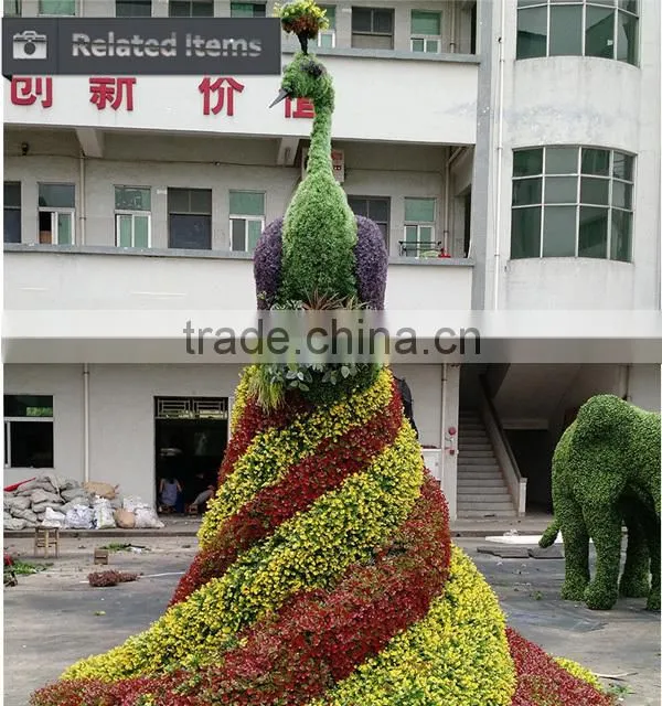 Artificial green grass marshroom sculpture plant topiary for garden landscaping ornamental decoration