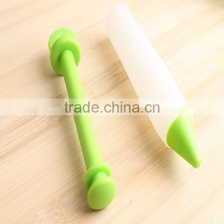 Funny silicone cake and chocolate decorating pen cake mould silicone cream pen
