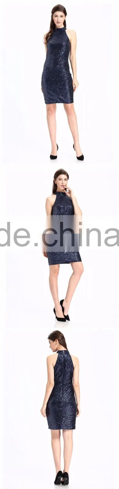 Domin fashion latest sequin woman whole short dress