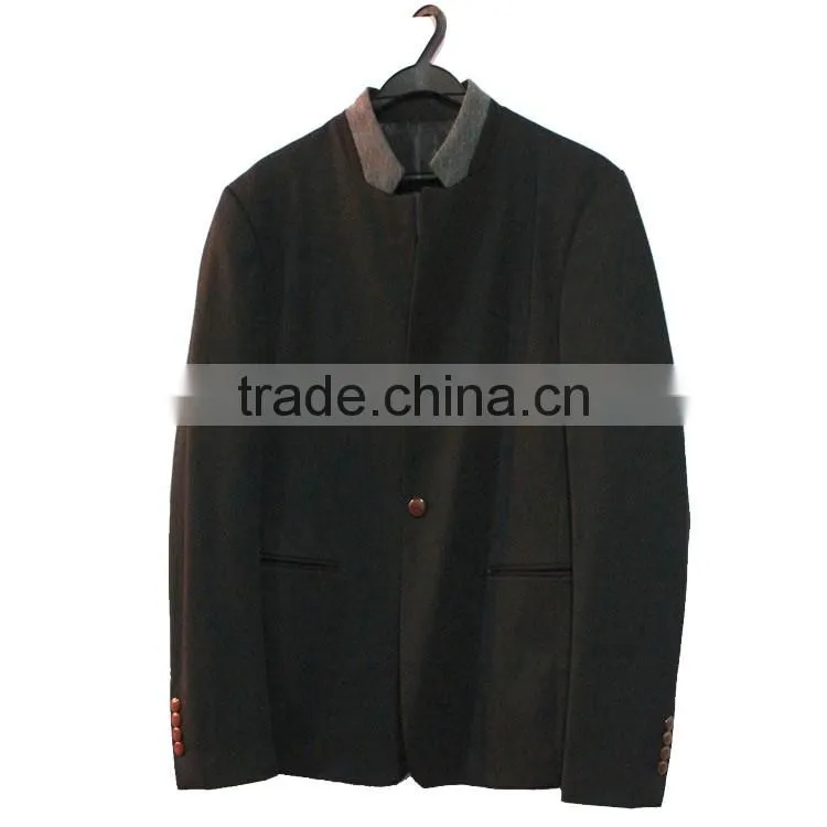 GZY wholesale Fashion classic blue suit pant coat