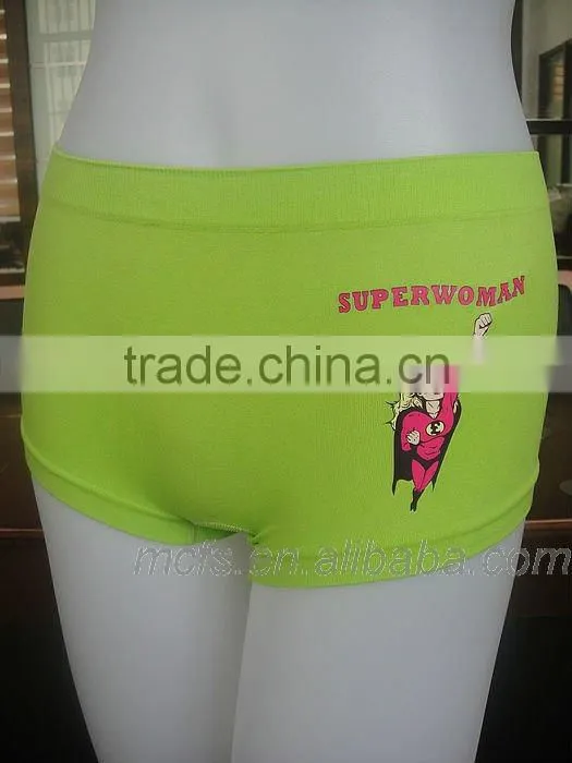 Wholesale super women painting sexy underwear panties seamless ladie's boxer shorts underwear