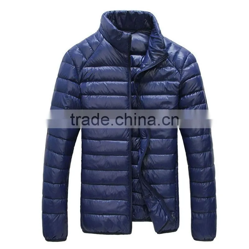 2016 OEM Fashion ultra light winter nylon down jackets / winter down jacket man /man down jackets with a bag