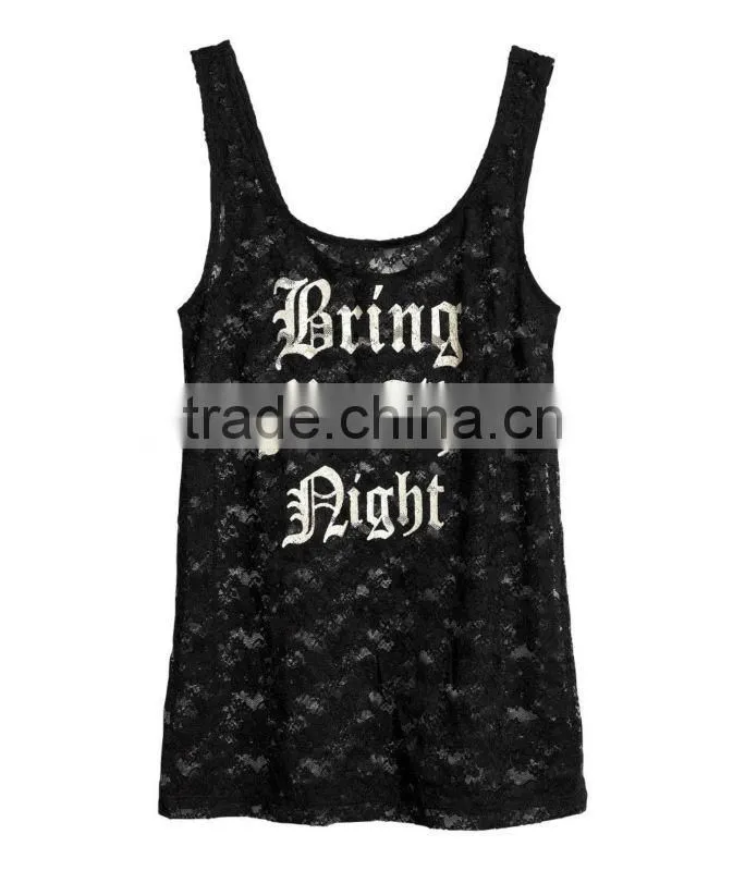 Ladies Lace Crochet Tank Top