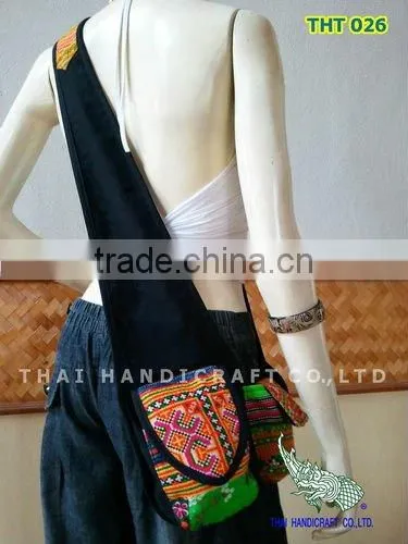 Thai Embroidered HMONG Hill Tribe Shoulder Bag Cross body Bag