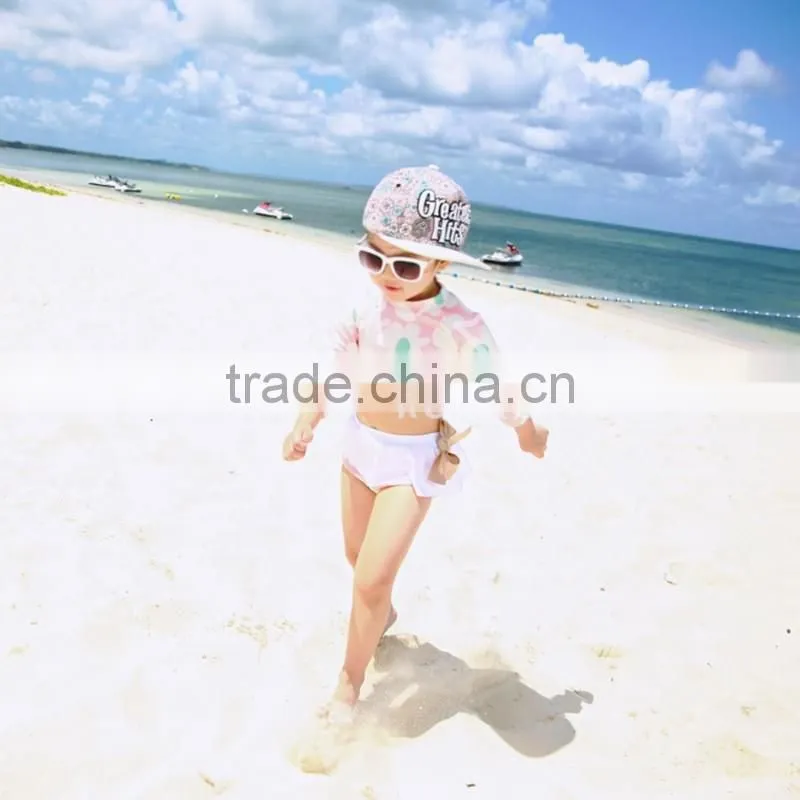 2016 new children swimsuit girls swimsuit split bikini hot spring bathing suit child baby princess
