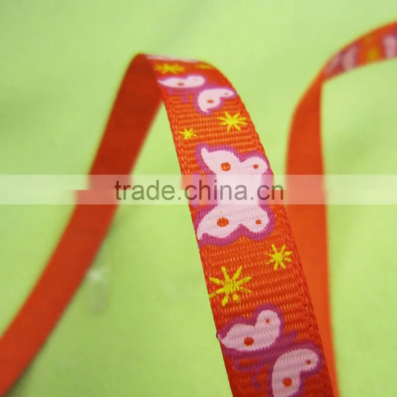 coral colored grosgrain ribbon
