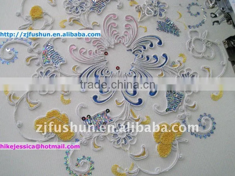 fs 901 single head sequin and cording and easy towel mixed computerized embroidery machine