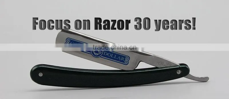 "GOLDOLLAR 100" stainless steel barber straight razor straight razor