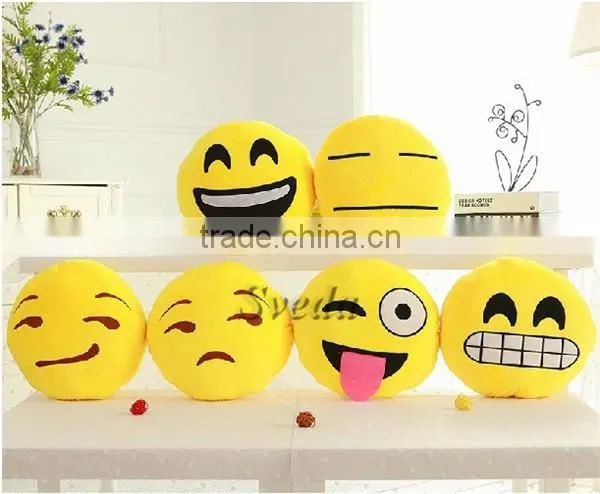 Funny Soft plush Emoji pillow Wholesale stuffed toys Cute Emoticon Pillows