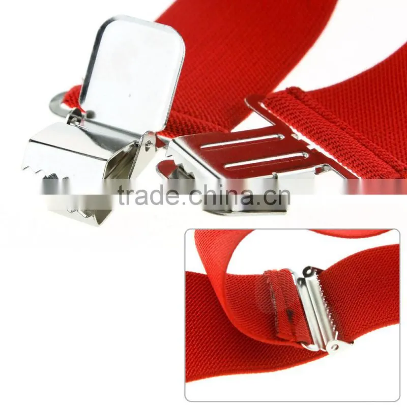 50mm Wide Mens Gentles Braces Plain Heavy Duty Durable Suspender Elastic