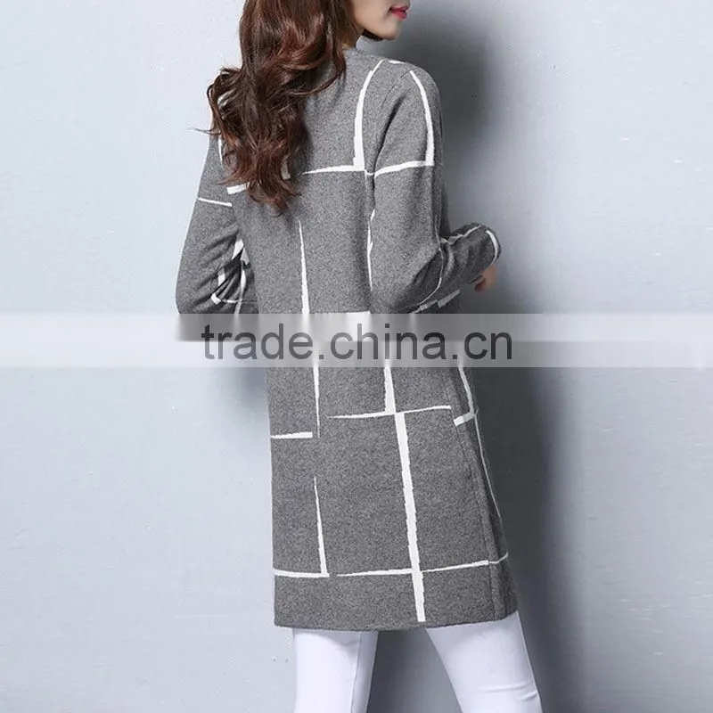 Custom Latest Long Sleeve Girls Knit Pullover Sweater Mini Dresses Wholesale Ladies Casual Dress Designs