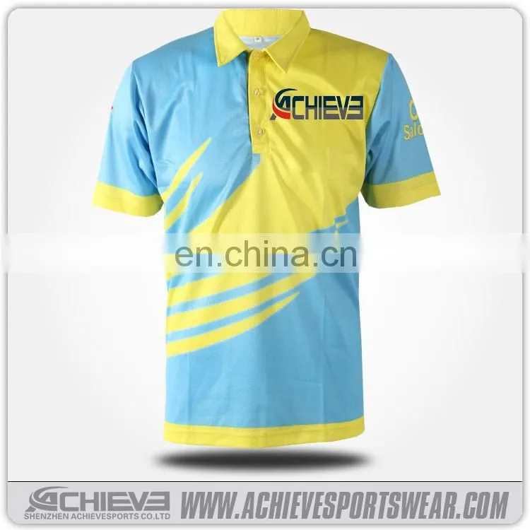Wholesale sublimation cricket shirts printed cricket jerseys
