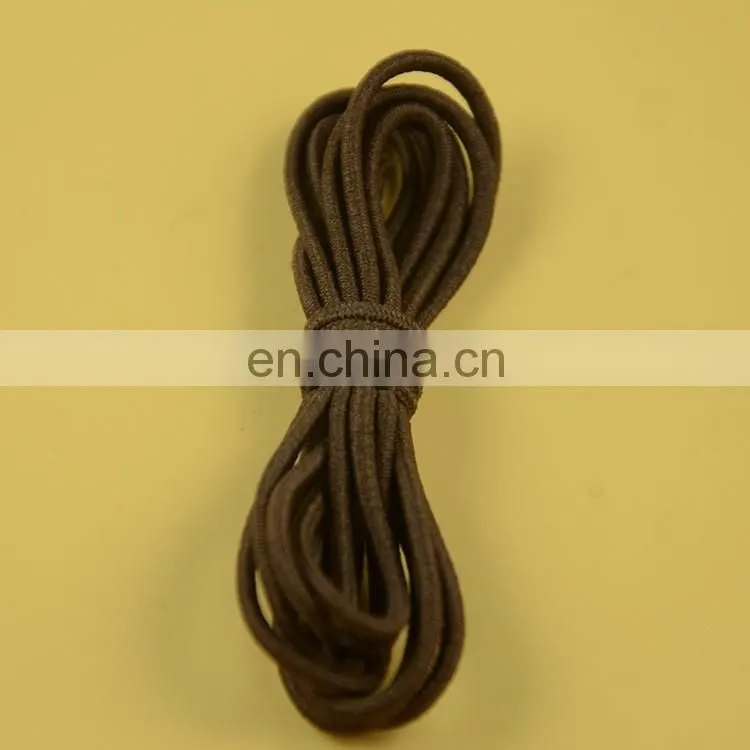 stock colored 4mm round elastic cord for garment