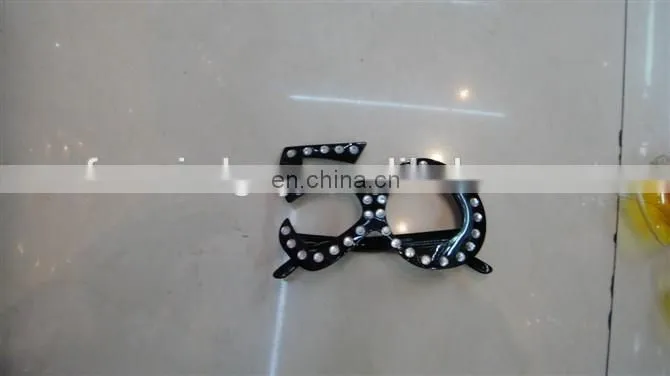 stra shaped glitter party sunglasses