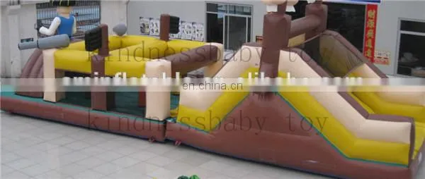 China factory directly sell inflatable pirate obstacle course , kids obstacle course equipment
