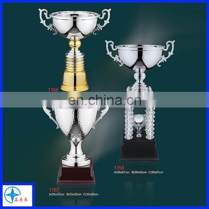 Hotsale silver plated champions trophy cups for sports