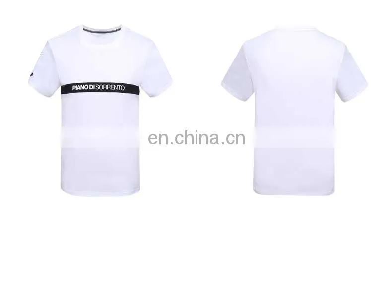 Euro Custom Customized T-shirts Poly Polyester Cotton T Shirts TShirts Tee Shirts Crew O V Upper Neck Short Sleeve Apparels