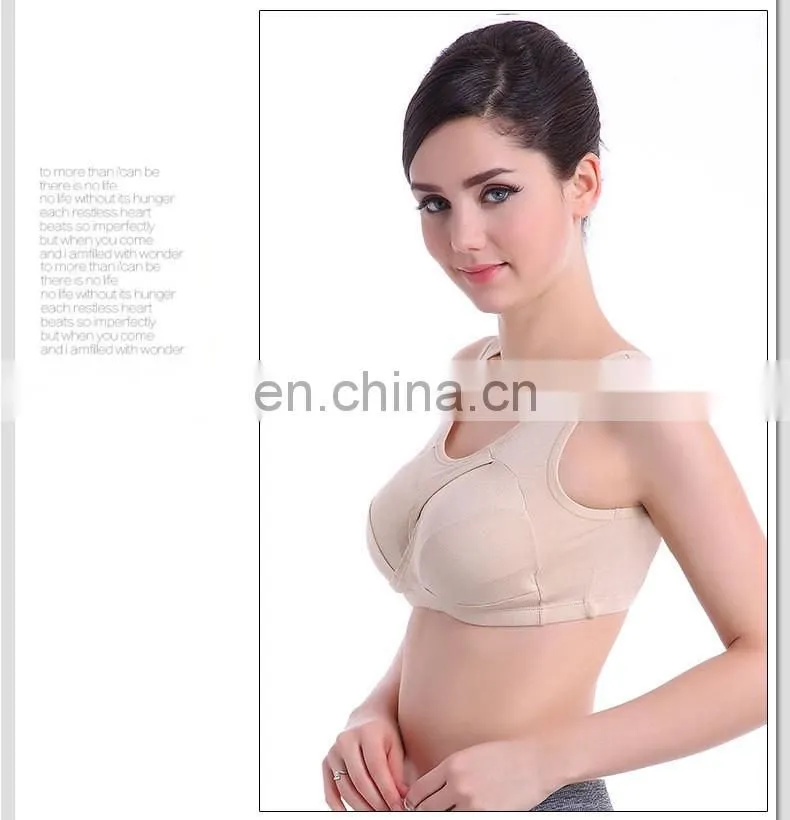 2016 Wholesale 100% cotton fitness gym wear sports bra#WX0029