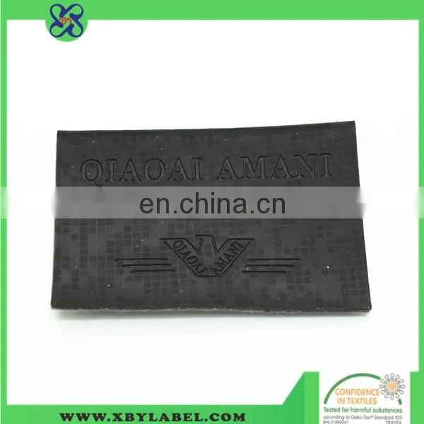 Garment leather label/ rubber heat transfer label