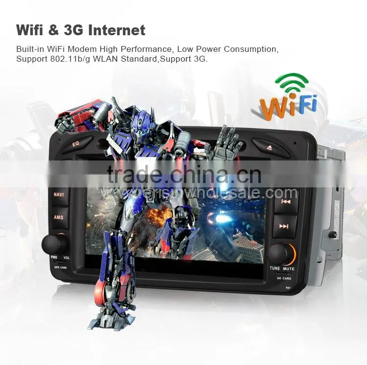 Erisin ES2507B 2 Din 7 inch Touch Screen Android 4.4.4 Car DVD Player for Mercedes W203