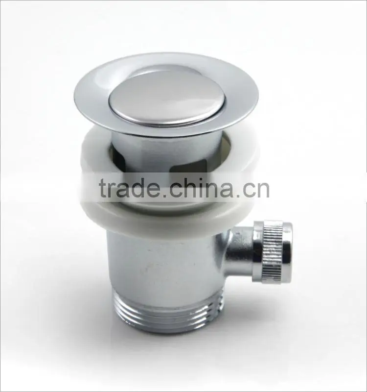 Chrome Bathroom Basin Sink Rod Operated Push Pull Lever Pop Up Waste Plug