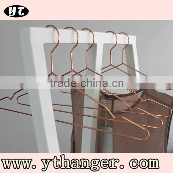 Luxury metal wire hanger copper hanger for disply
