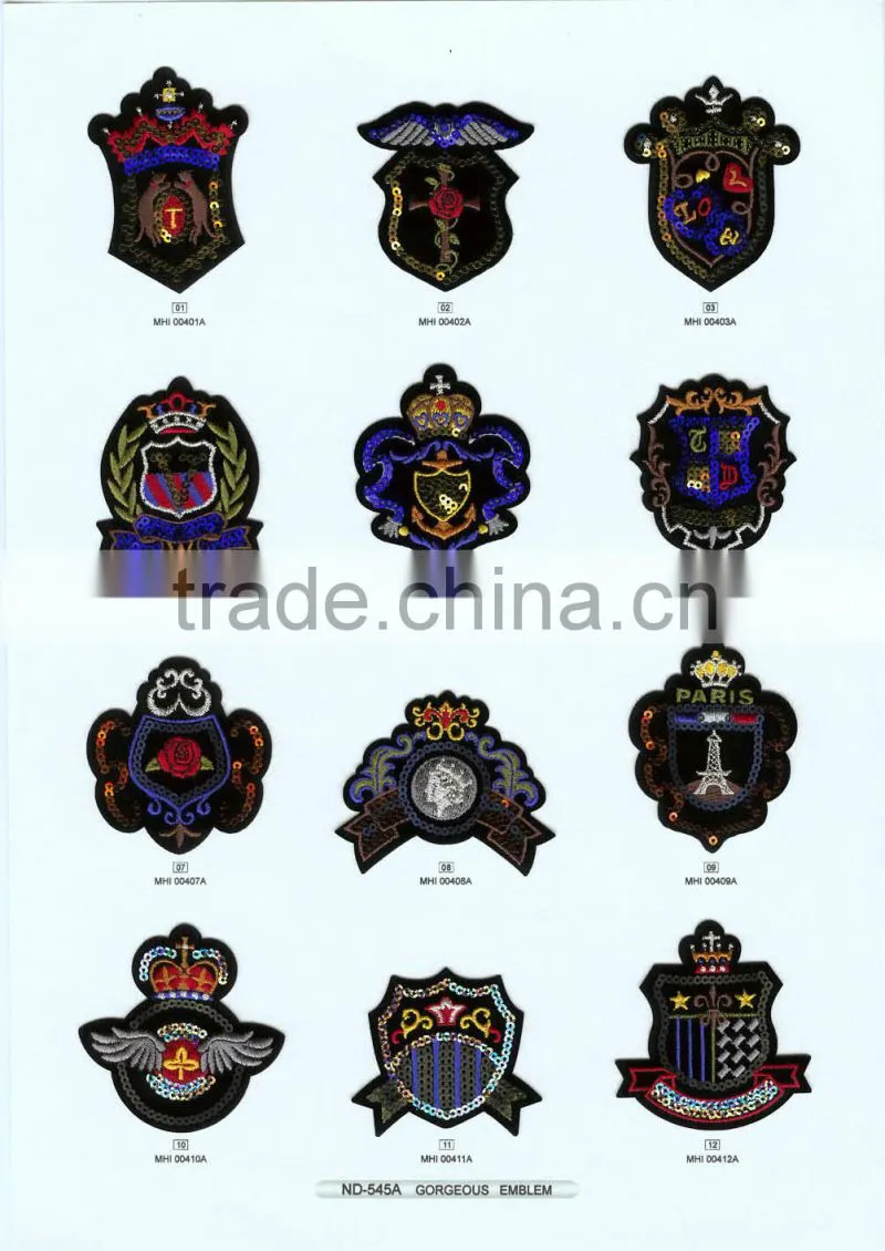College Wind Embroidery Patches Badges