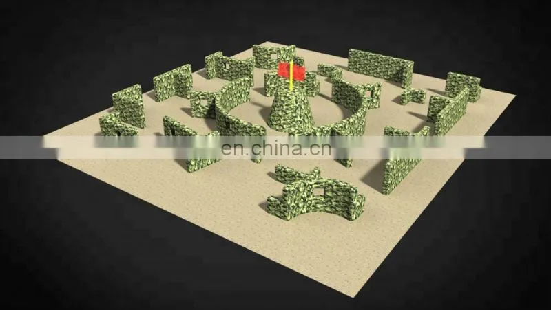 Cheap Manufacturer Inflatable Paintball Bunkers Set X Shape With High Quality