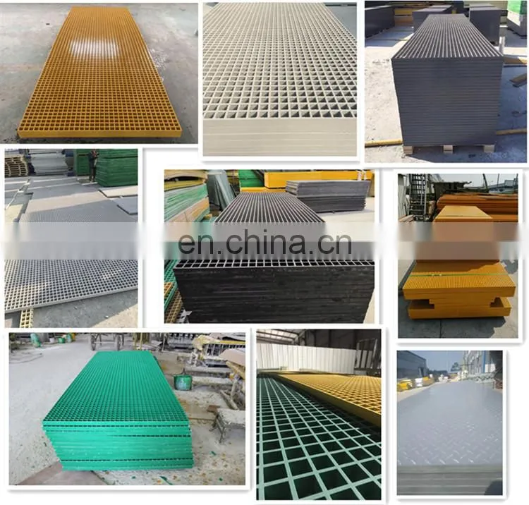 Pedestrian walkway trench cover plate tree cover 25mm FRP grating